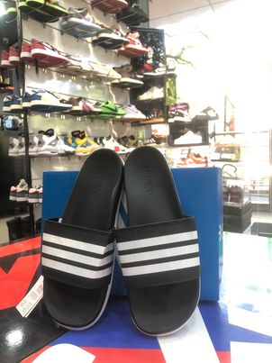 ADI 3 Stripe Slides Black