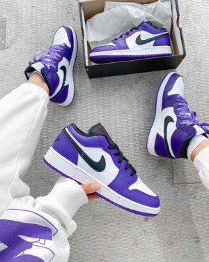 NYK AIR JORDAN 1 LOW COURT PURPLE