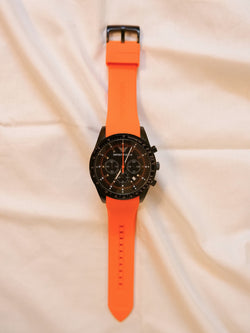 EA Timepiece Orange Strap Watch For Men