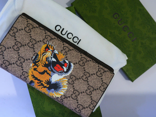 GUC Tiger Brown Long Wallet