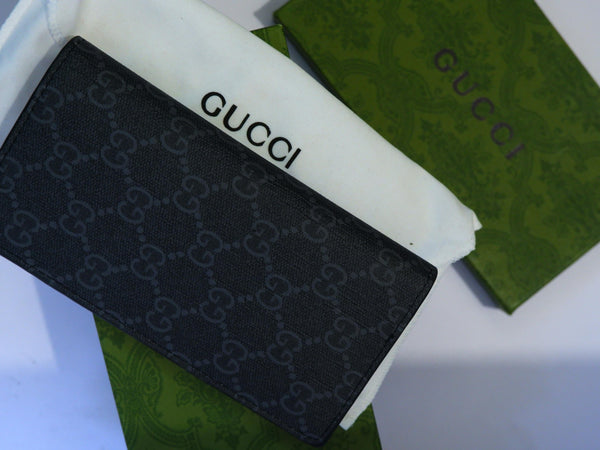 GUC Snake Black Long Wallet