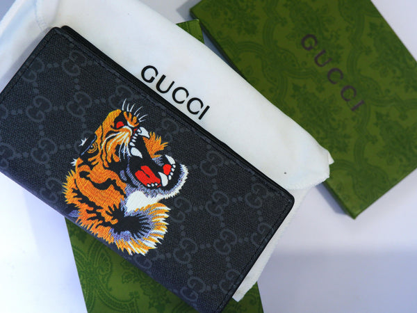 GUC Tiger Black Long Wallet