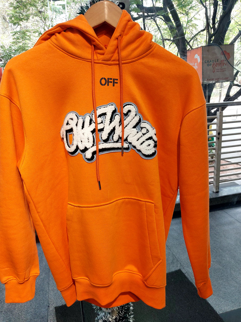 OFF W ORANGE SWEATSHIRT