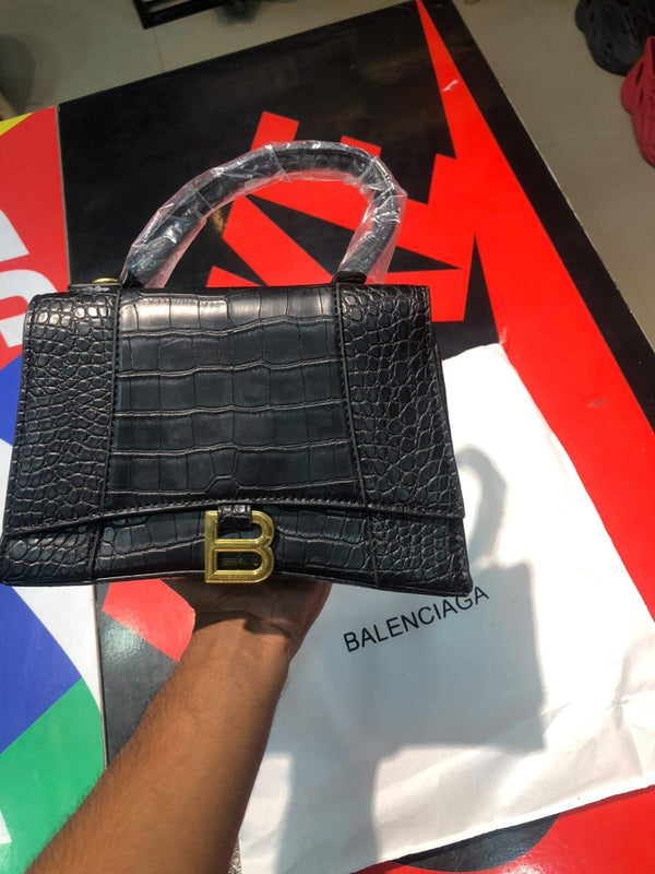 BALENZIAGA BLACK FANCY HANDBAG