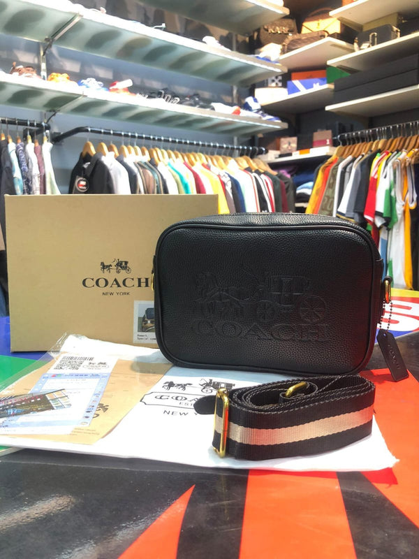 COACH BLACK UNISEX HAND PURSE