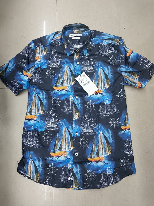 Zara Half Shirts Sea Print