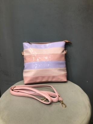 FLISY PINK & BLUE  PRINT TOTE SMALL BAG