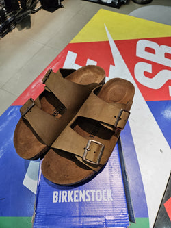 BIRKENSTOCK SLIDES LIGHT BROWN