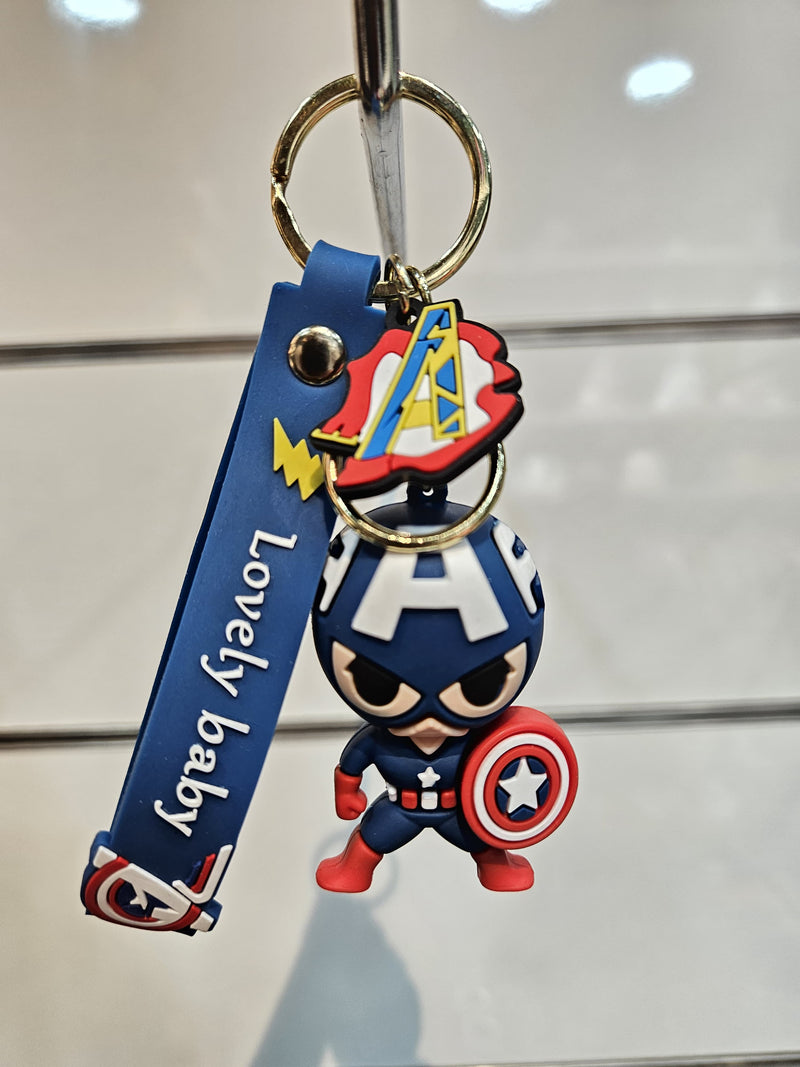 Captain America Silicon Keychain