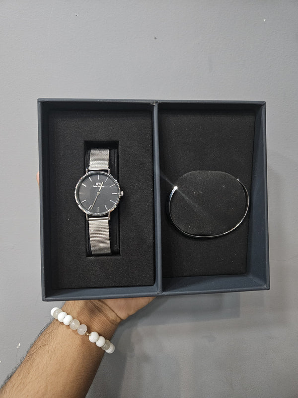 DW Watch+ Bracelet Set Silver