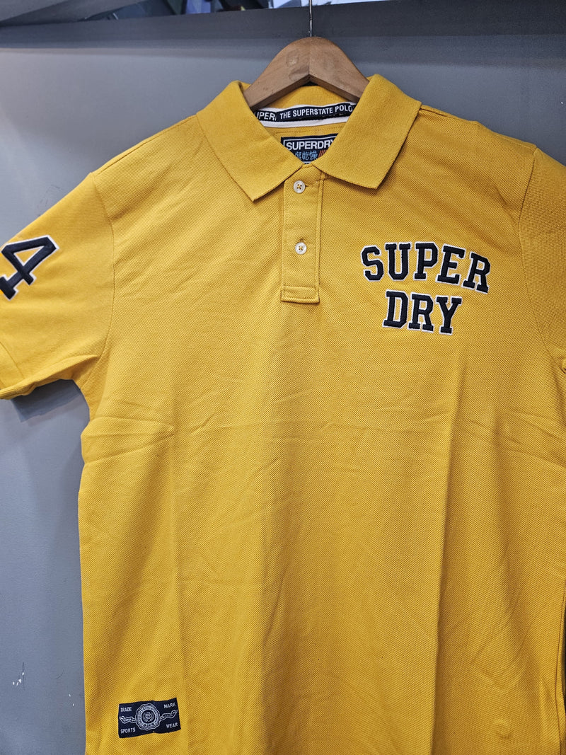 SUPERDRY YELLOW POLO T-SHIRT