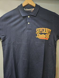 SUPERDRY STATE 68 POLO T-SHIRT DARK BLUE