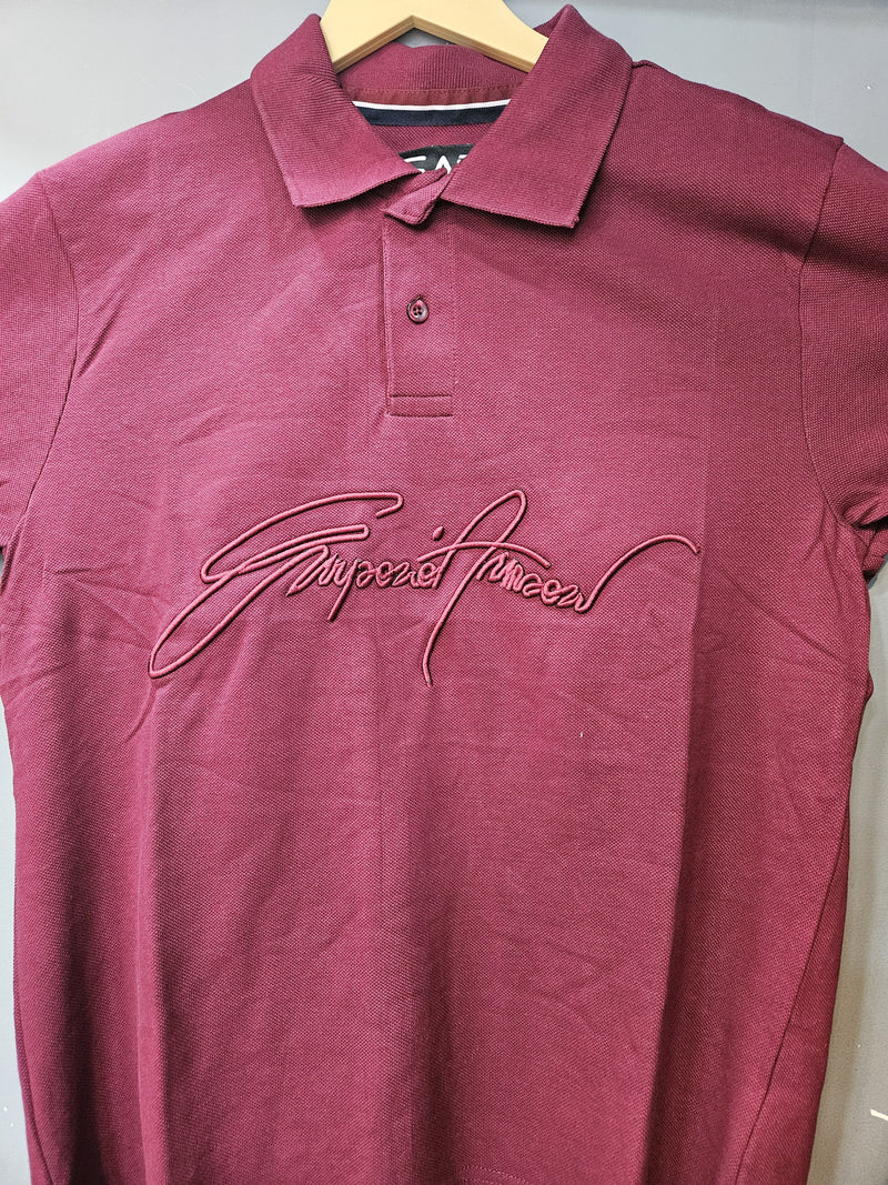 EA POLO T-SHIRT MAROON