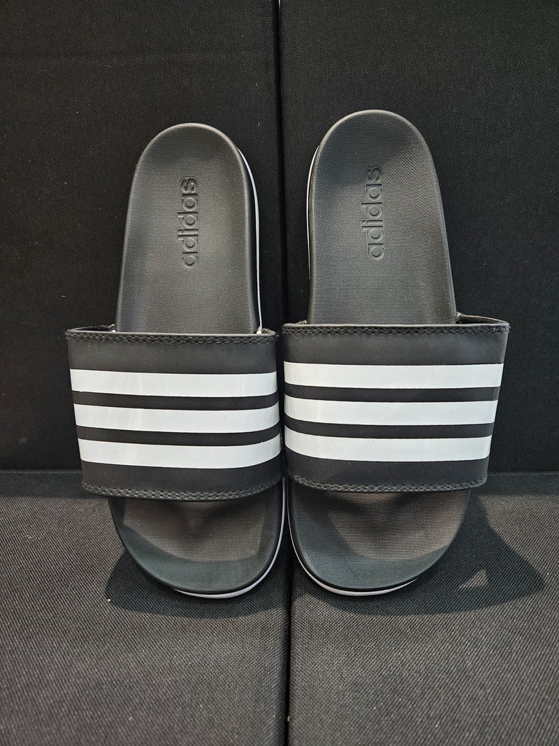 ADI 3 Stripe Slides Black