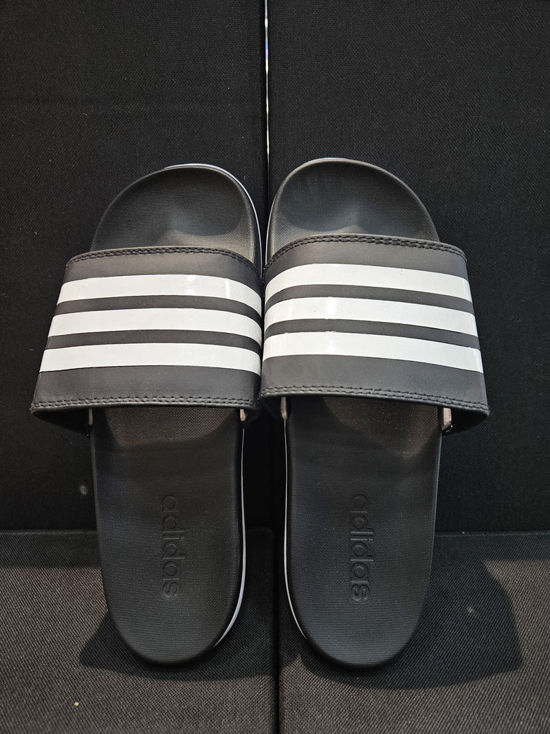 ADI 3 Stripe Slides Black