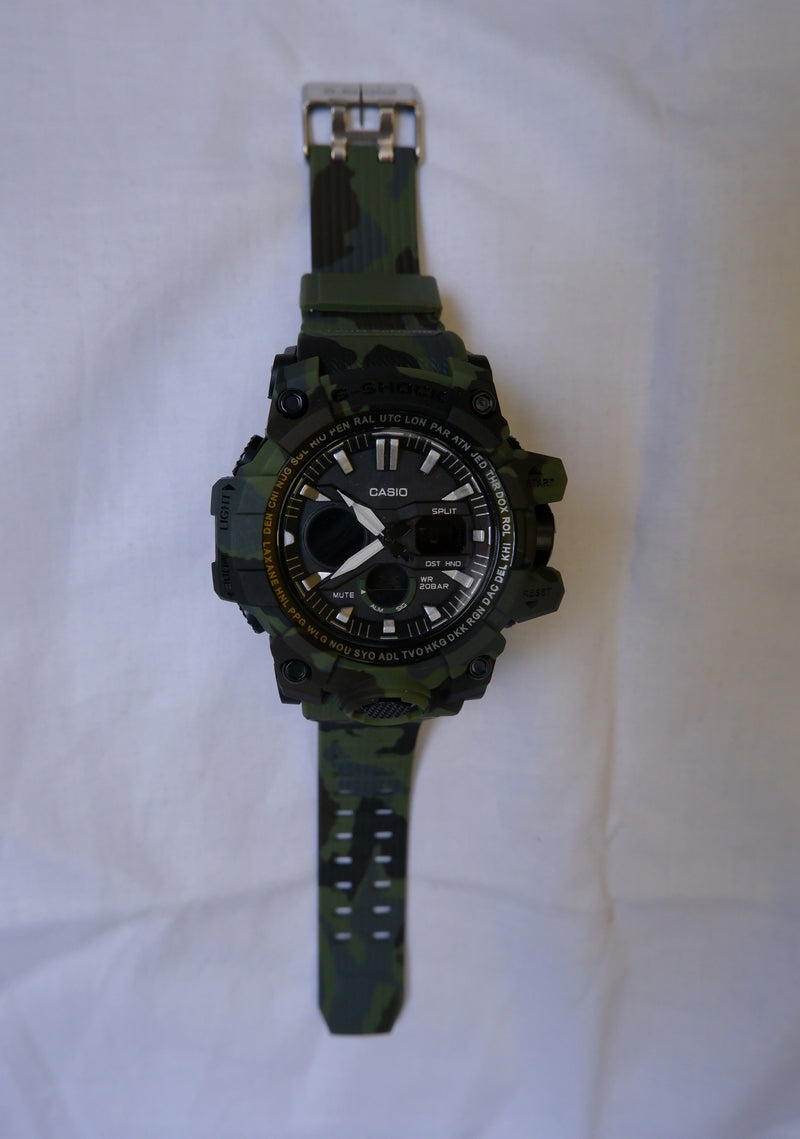 Cas G Worldtime Rubber Strap Watch For Men